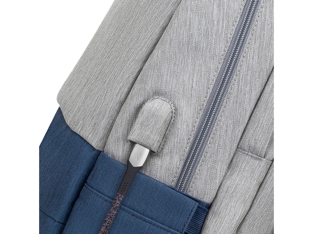 RIVACASE 7567 grey/dark blue рюкзак для ноутбука 17.3 / 6-7