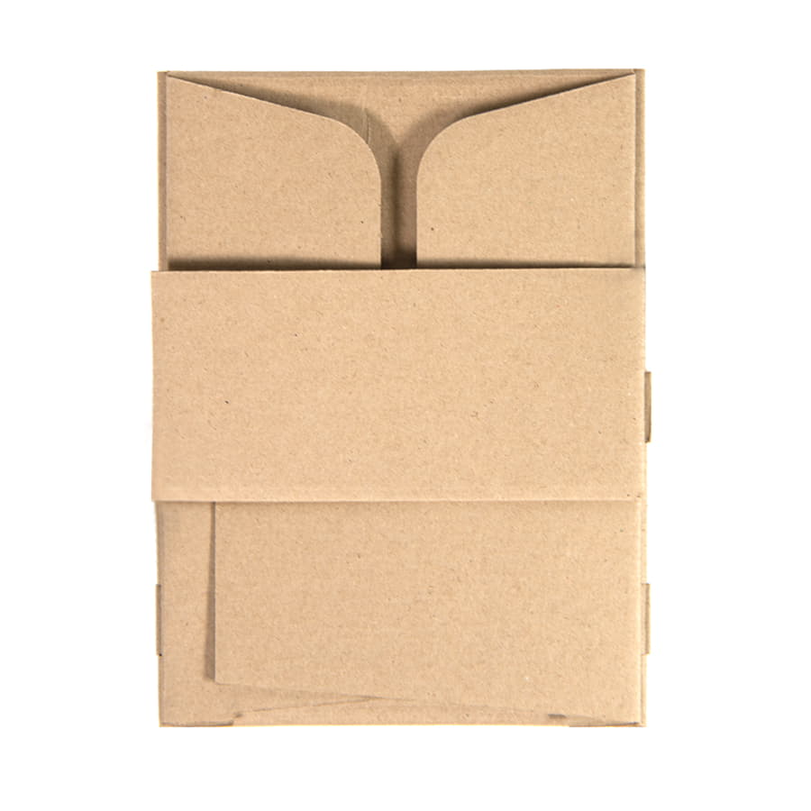Коробка подарочная mini BOX, размер 17,5  x 15,5 x 8 см, коричневый-2