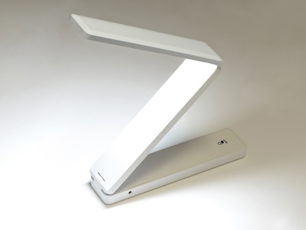 Складывающаяся настольная LED лампа Stack, белый-3