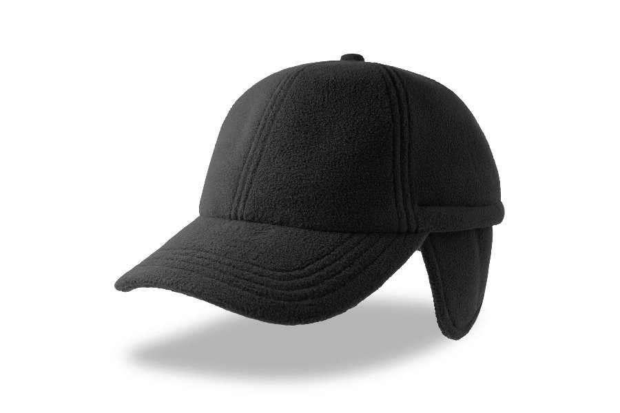 Бейсболка SNOW FLAP STOPPER-S, 6 клиньев, черный-0
