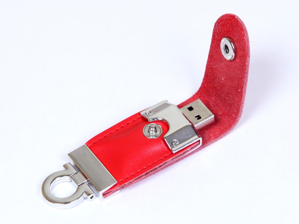 USB-флешка на 16 Гб в виде брелка, красный-0