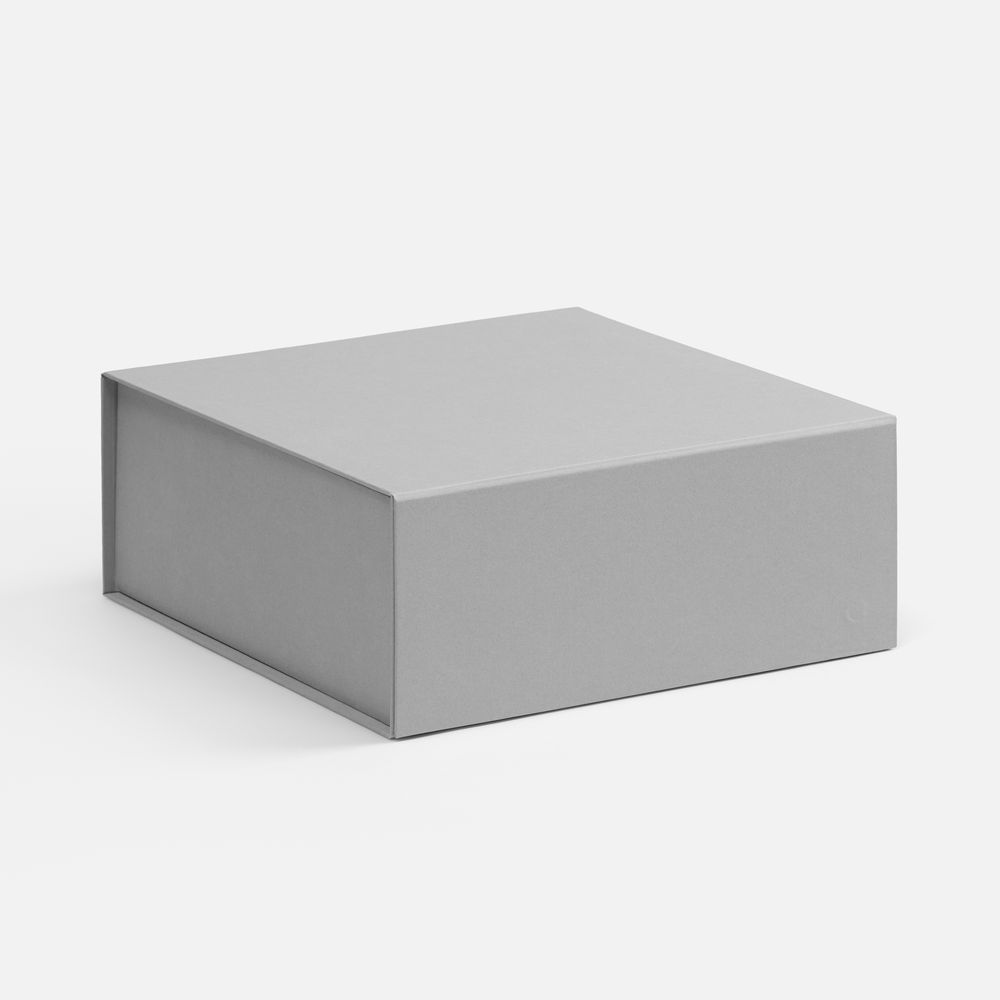 Коробка складная Quadra Fold, серая-0