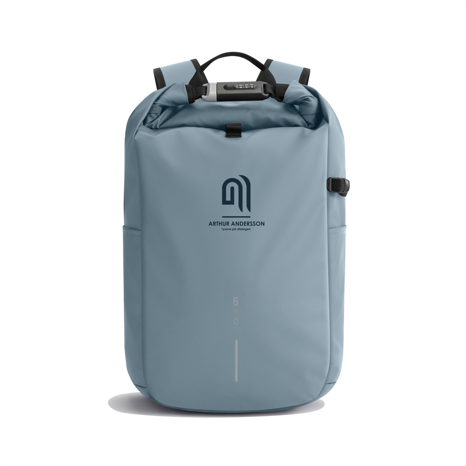 Антикражный рюкзак Urban Roll-top, голубой-1