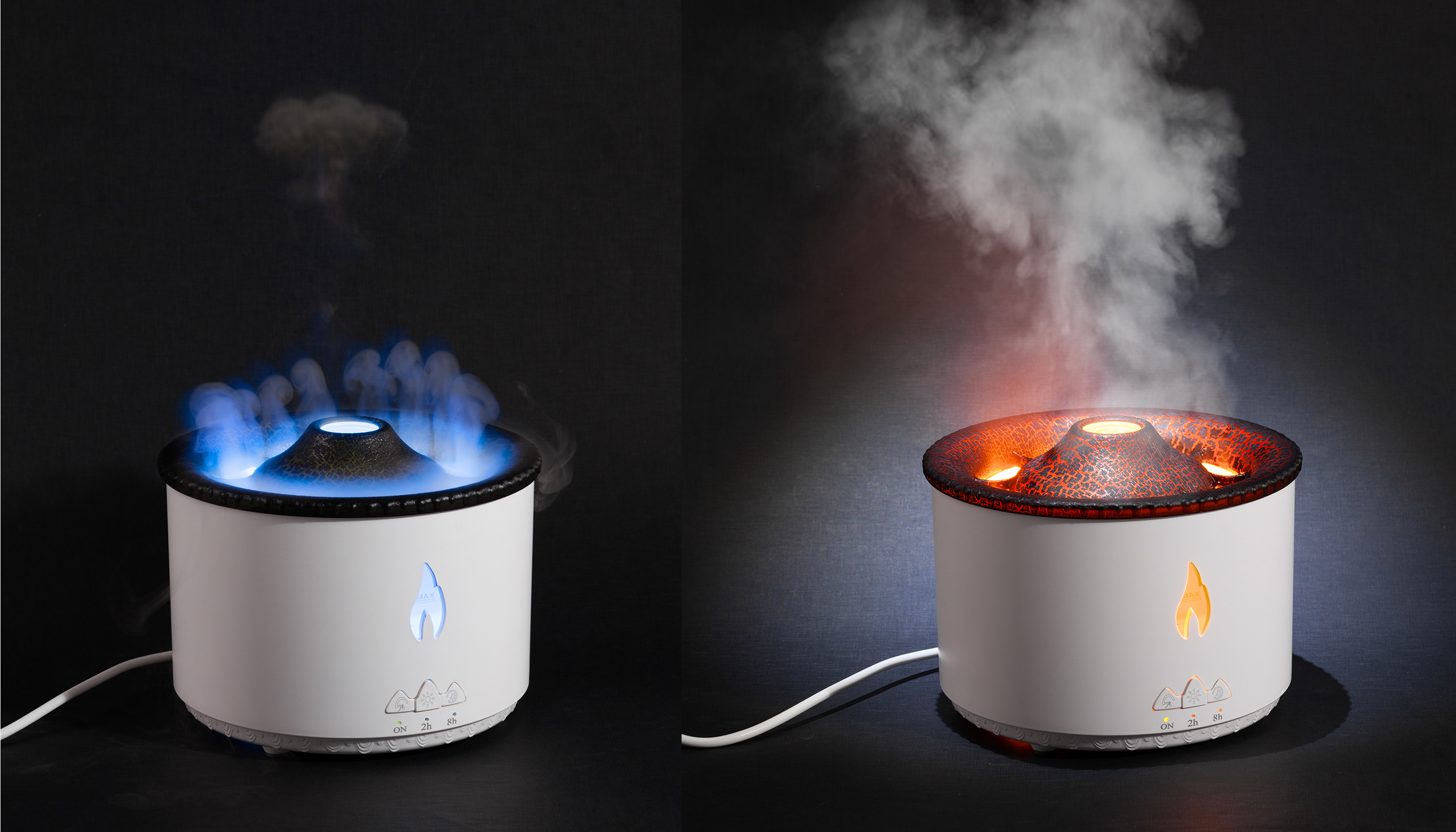 Увлажнитель воздуха "Smart Volcano"с пультом ДУ,  функцией ароматерапии и интерьерной подсветкой-3