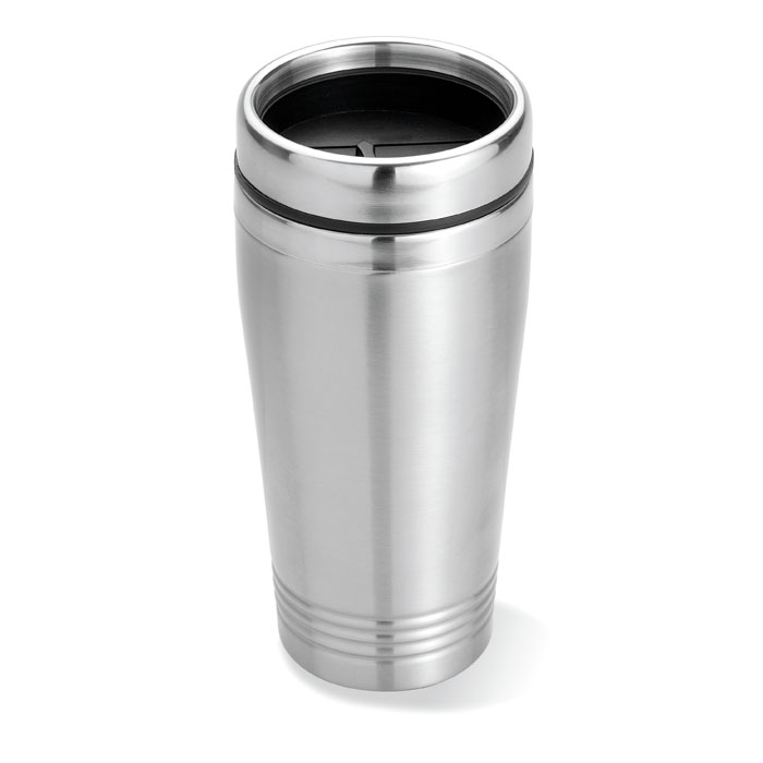 Термокружка 400ml, тускло-серебряный-0
