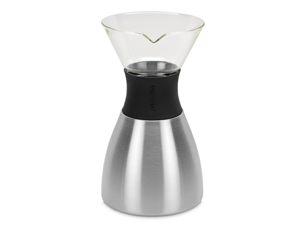 Кофеварка POUR OVER, 1000 мл, серебристый/черный-0