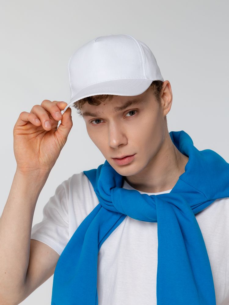 Бейсболка Promo, белая-4
