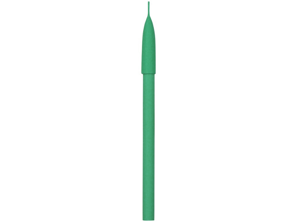 Ручка картонная с колпачком Recycled, нефритовый-3
