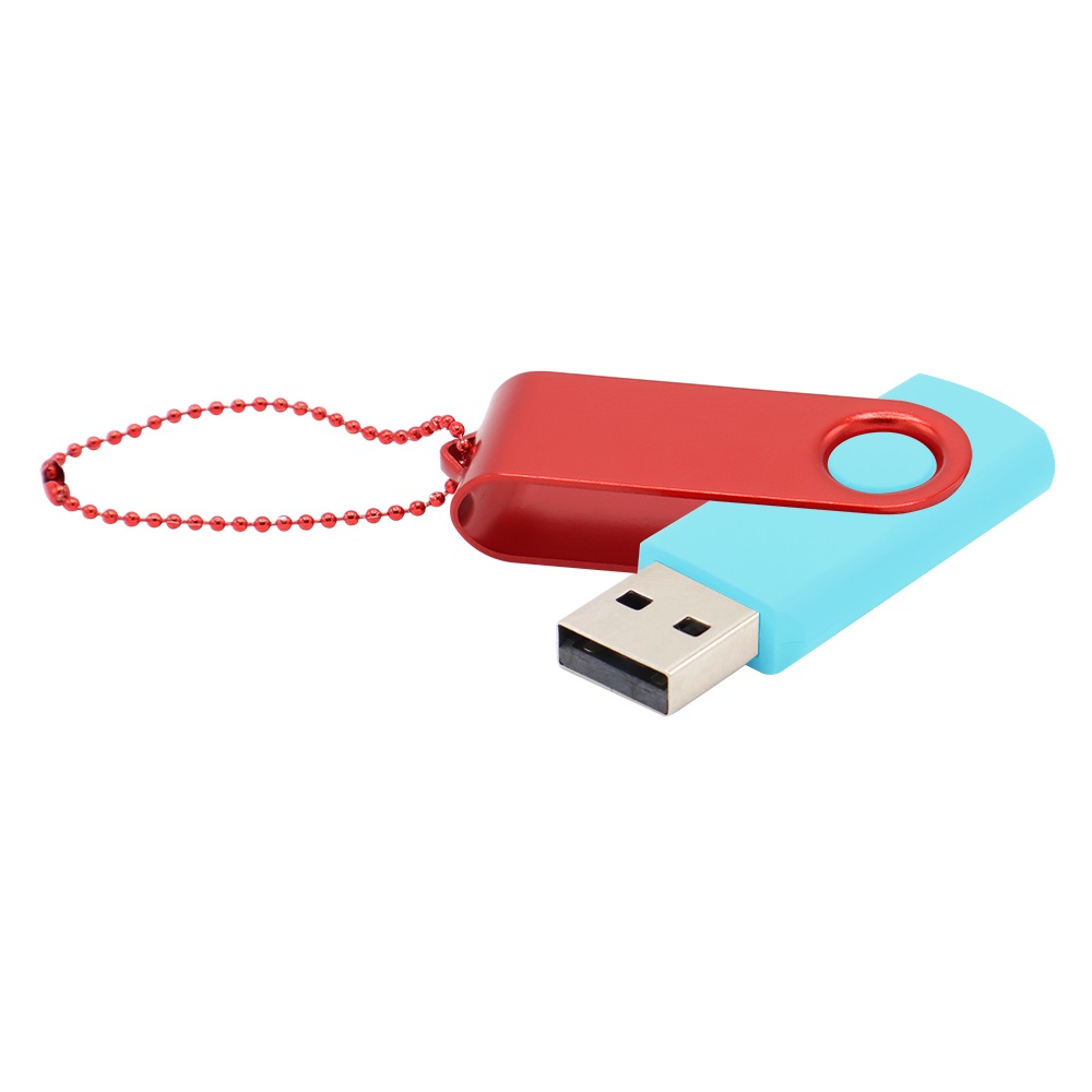Флешка Designer To Go 2.0 USB 16Gb, Бирюзовый/Красный-0