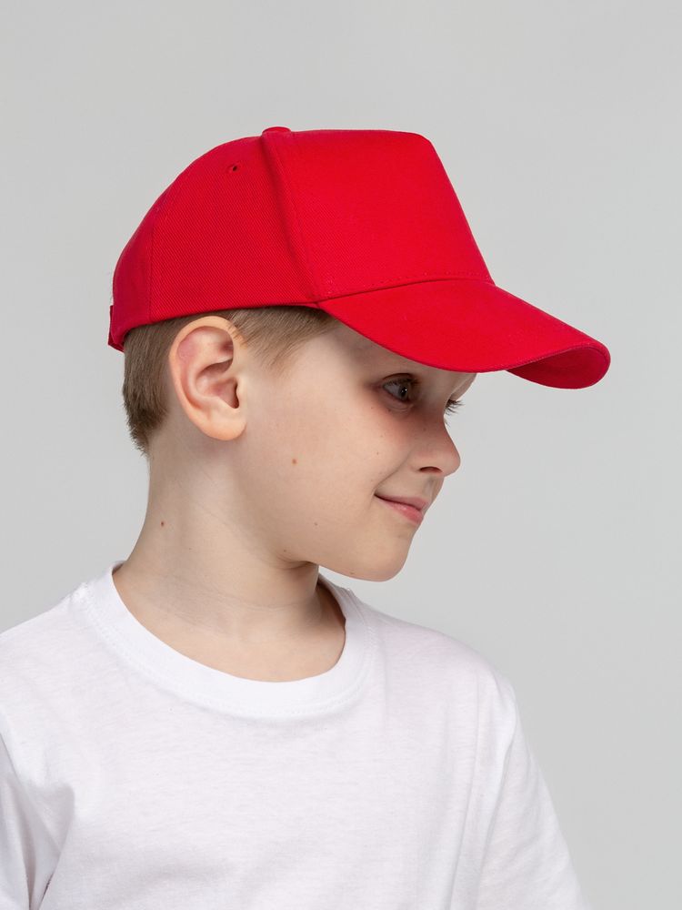 Бейсболка детская Standard Kids, красная-3
