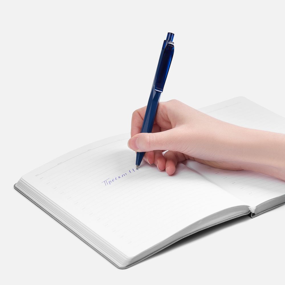 Ручка шариковая Prodir QS20 PMT-T, синяя-2