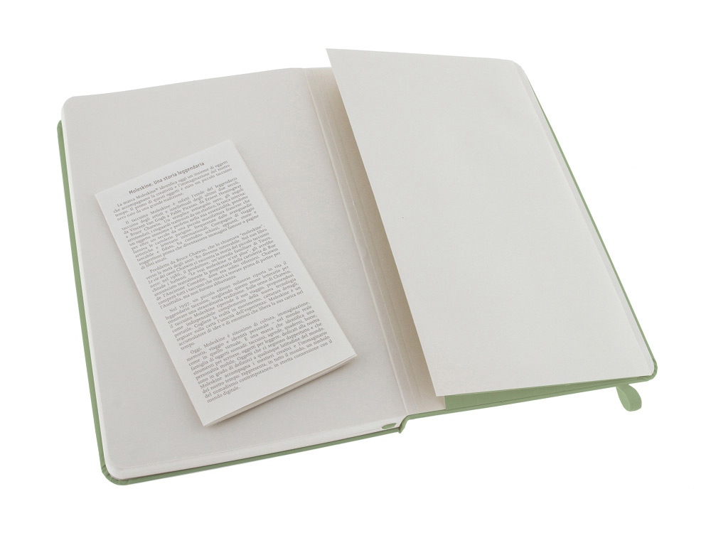 Записная книжка Moleskine Classic (в линейку) в твердой обложке, Large (13х21см), фисташковый-3