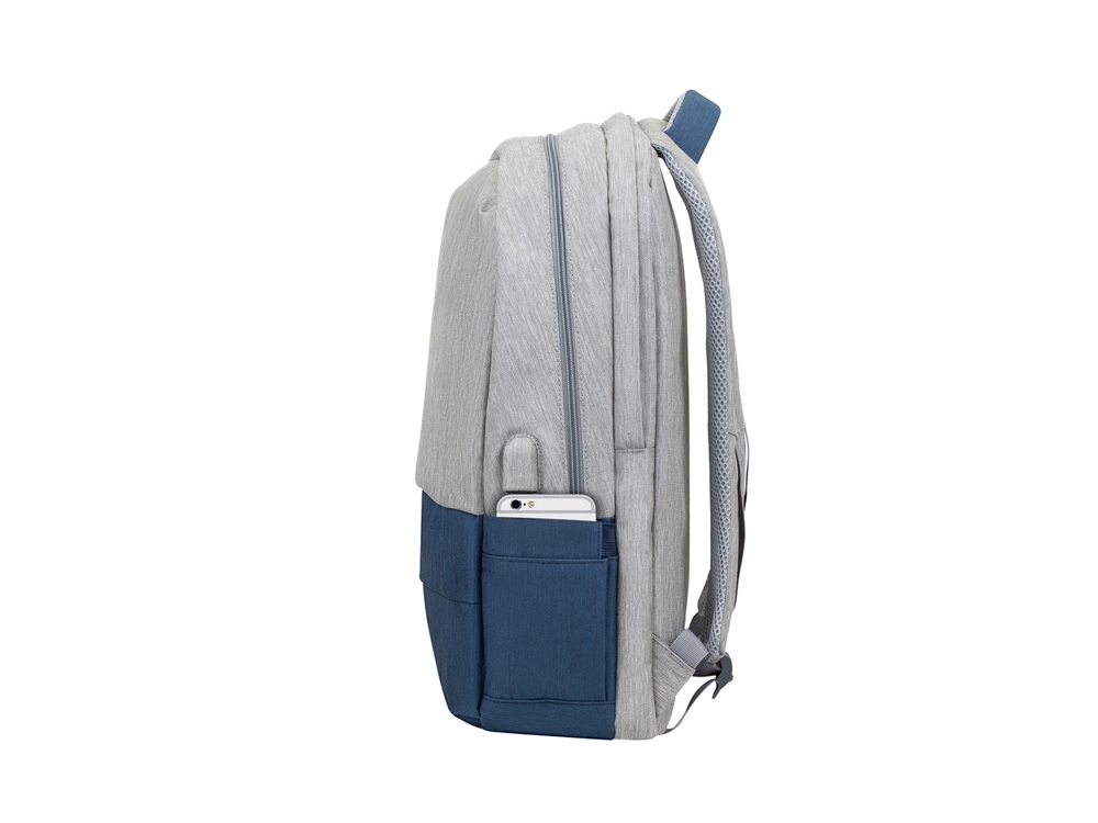 RIVACASE 7567 grey/dark blue рюкзак для ноутбука 17.3 / 6-5