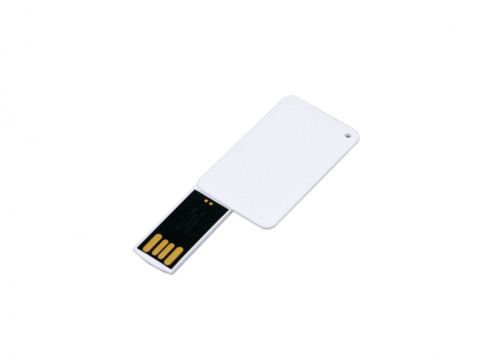 USB-флешка на 32 Гб в виде пластиковой карточки, белый-1