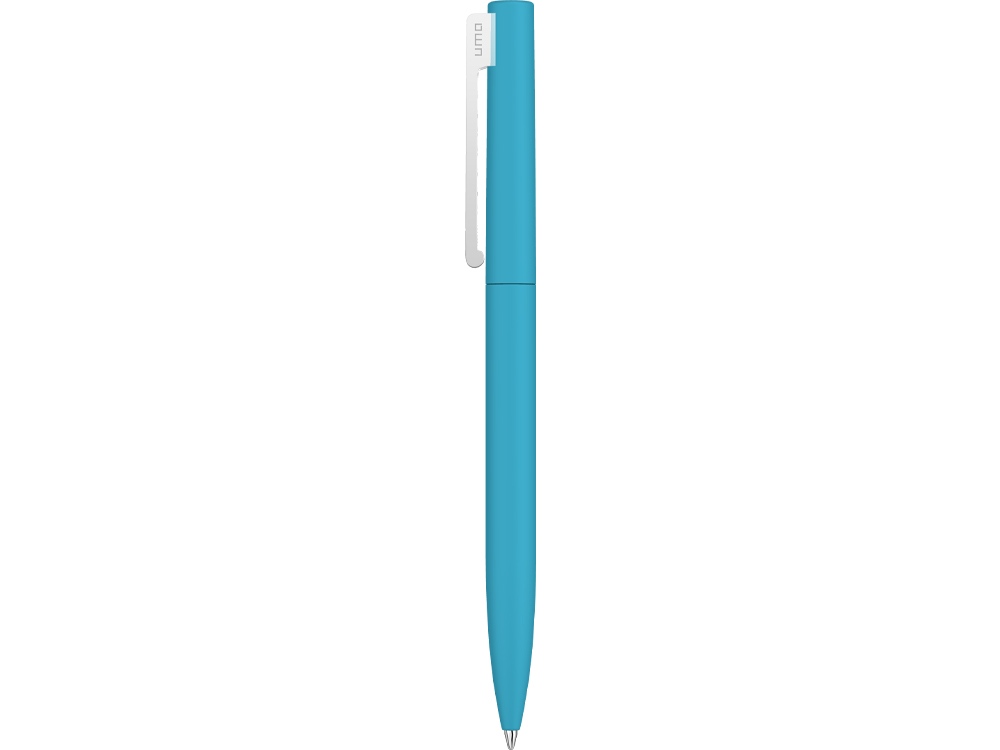 Шариковая ручка  Bright F Gum soft-touch, голубой-2