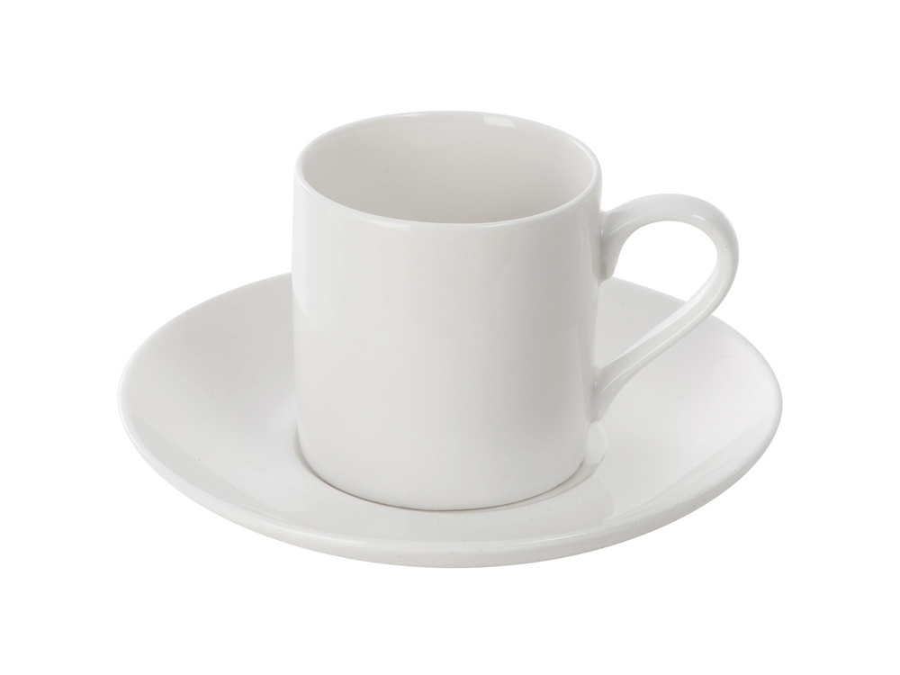 Кофейная пара прямой формы Espresso, 100мл, белый-0