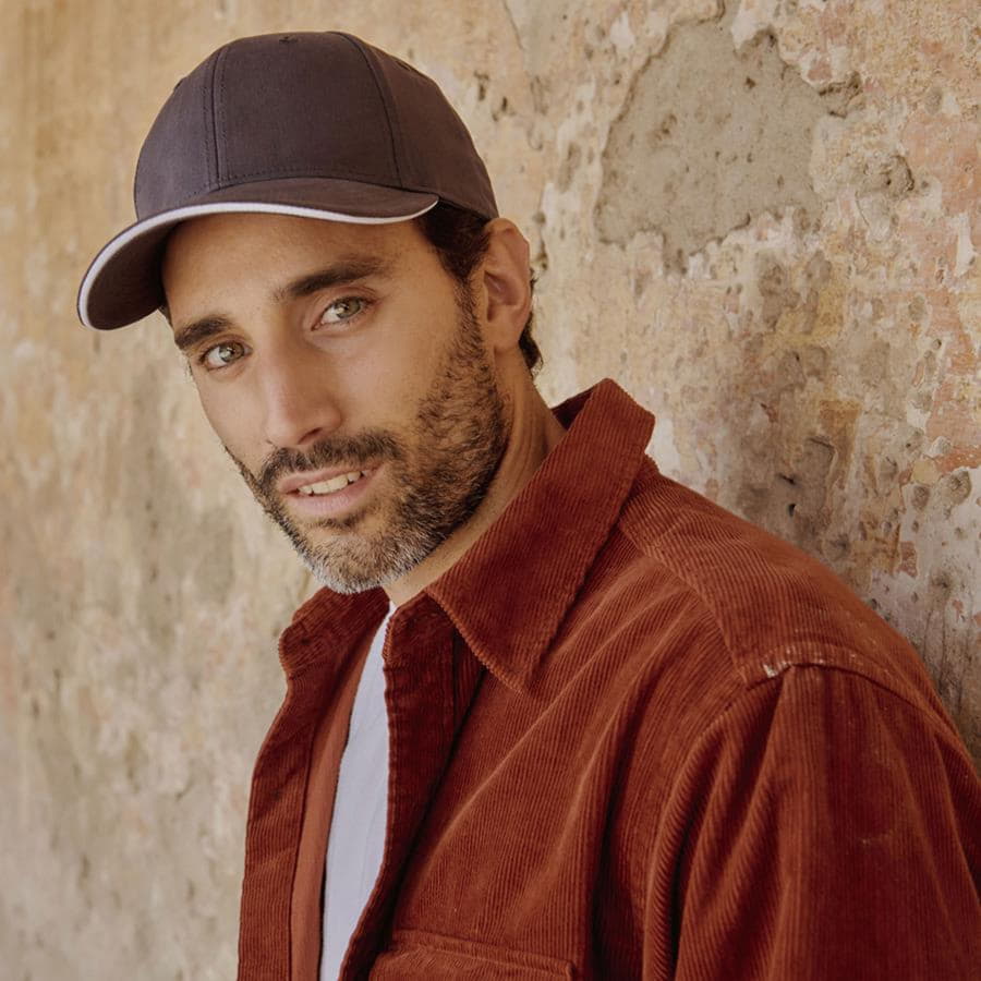 Бейсболка LIBERTY SANDWICH-S 270, 6 клиньев, металлическая застежка, черный, белый-2