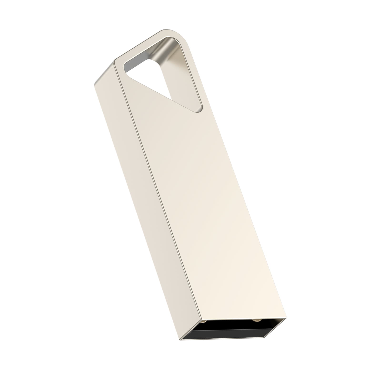 USB flash-карта SPLIT (16Гб), серебристая, 3,6х1,2х0,5 см, металл, серебристый-4
