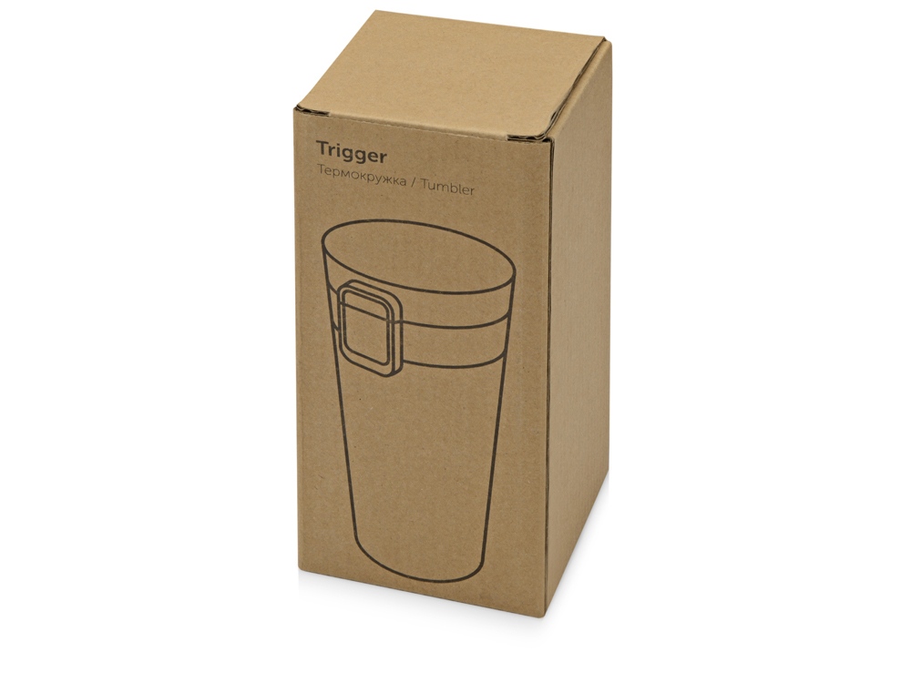 Герметичная термокружка Trigger 380мл, белый-8