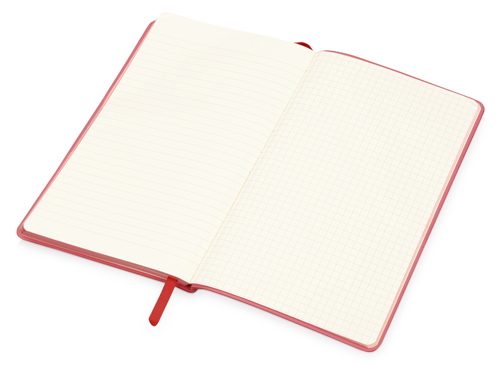 Блокнот Notepeno А5 с тонированными линованными страницами, красный-3