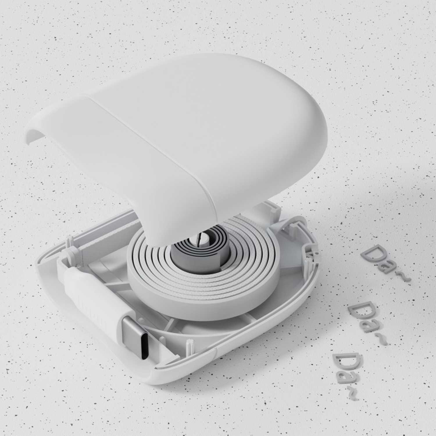 Кабель Xoopar ICE-R с ретрактором 2 в 1, разъёмы USB-C и Lightning, 60 Вт-8
