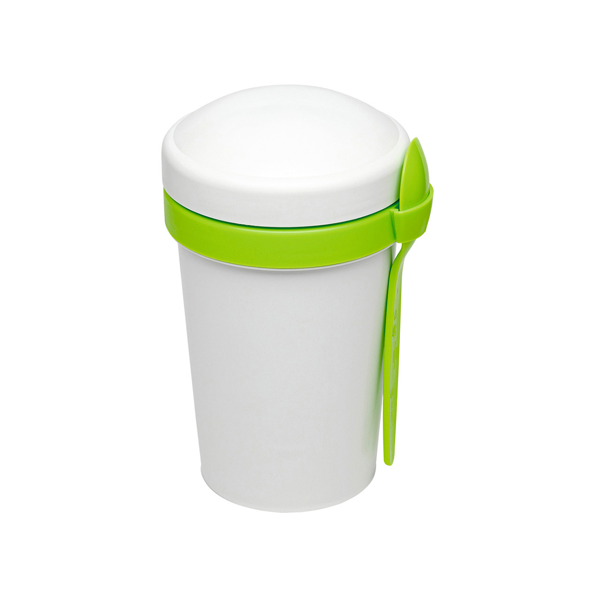 Ланч-бокс Cereal to go Green Line с ложкой (салатовый)-0