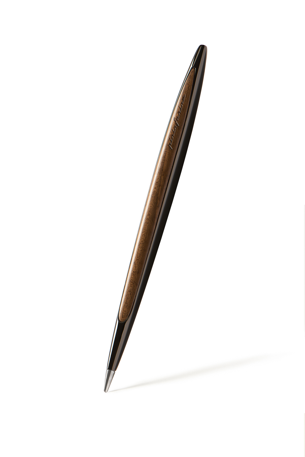 Вечная ручка Pininfarina Cambiano GLOSSY BLACK/WALNUT-2