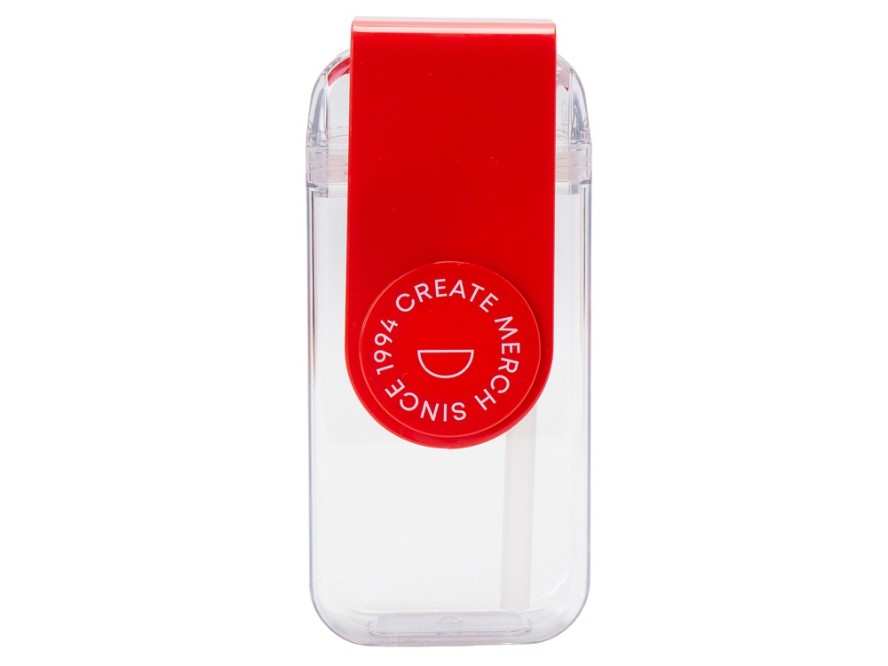 Бутылка для воды JUICY DRINK BOX, красный (тампопечать)-0