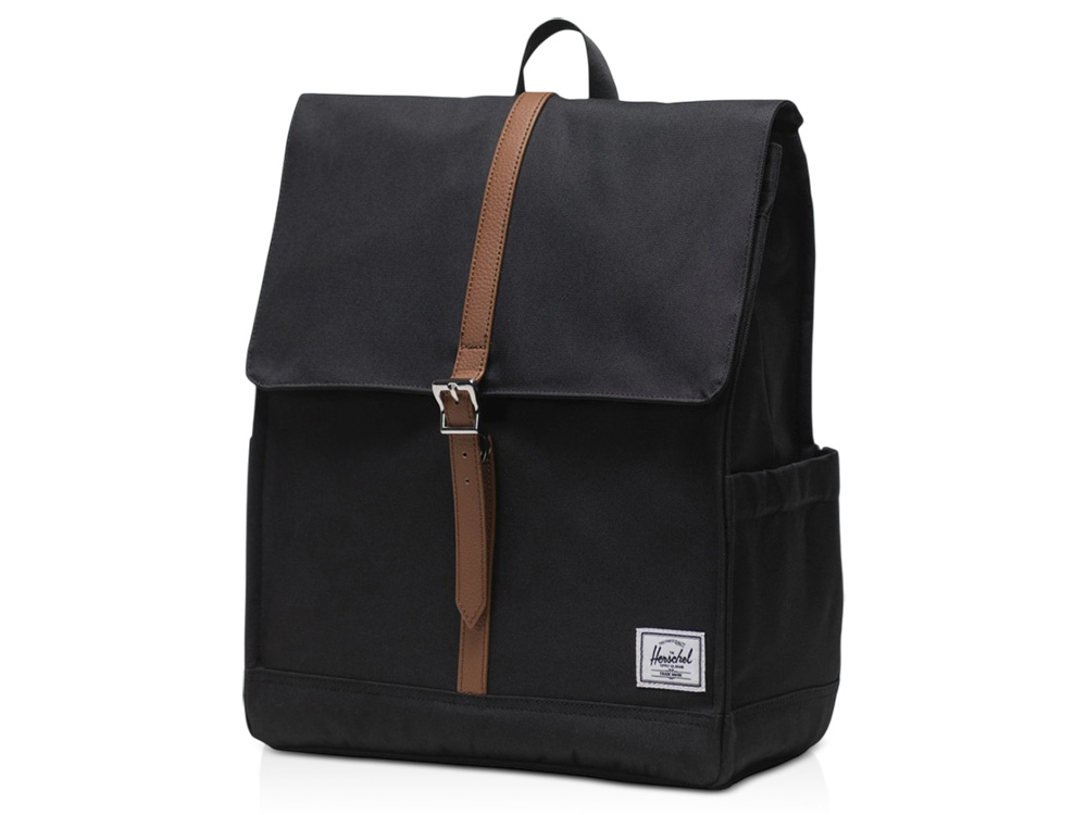 Herschel City рюкзак из переработанного материала объемом 16 л - сплошной черный-0