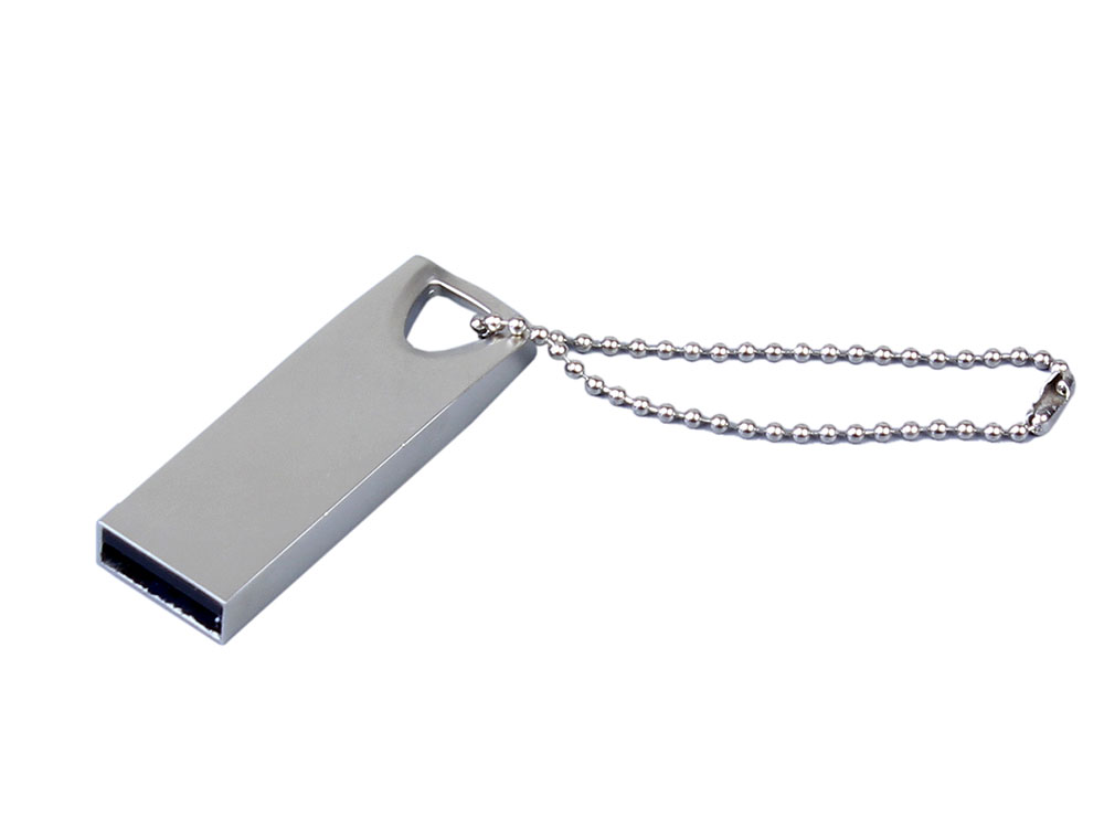 USB 2.0-флешка на 16 Гб с мини чипом, компактный дизайн, стильное отверстие для цепочки-0