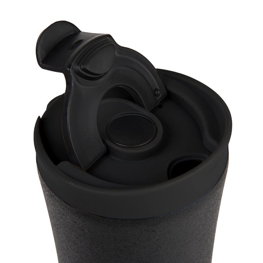 Термокружка вакуумная с ситечком BREW, черный-1