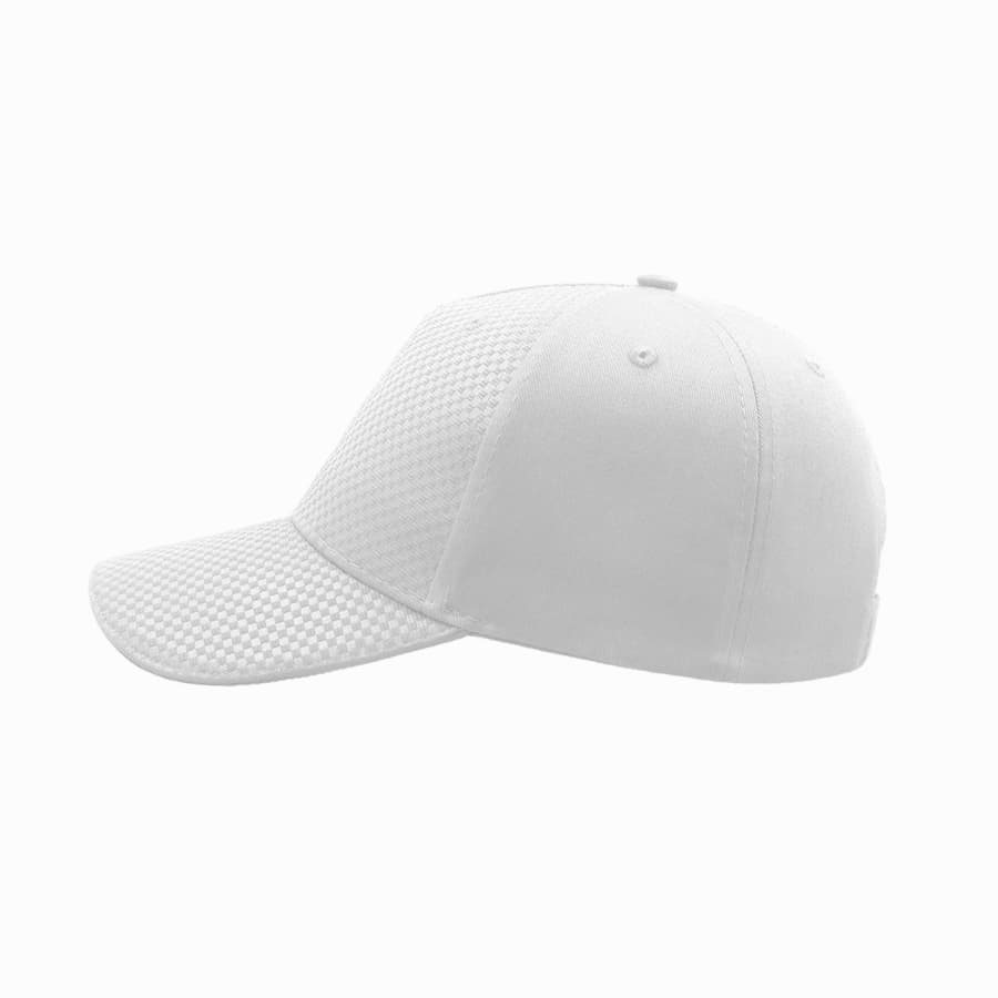 Бейсболка GEAR, 5 клиньев, застежка на липучке, белый-2