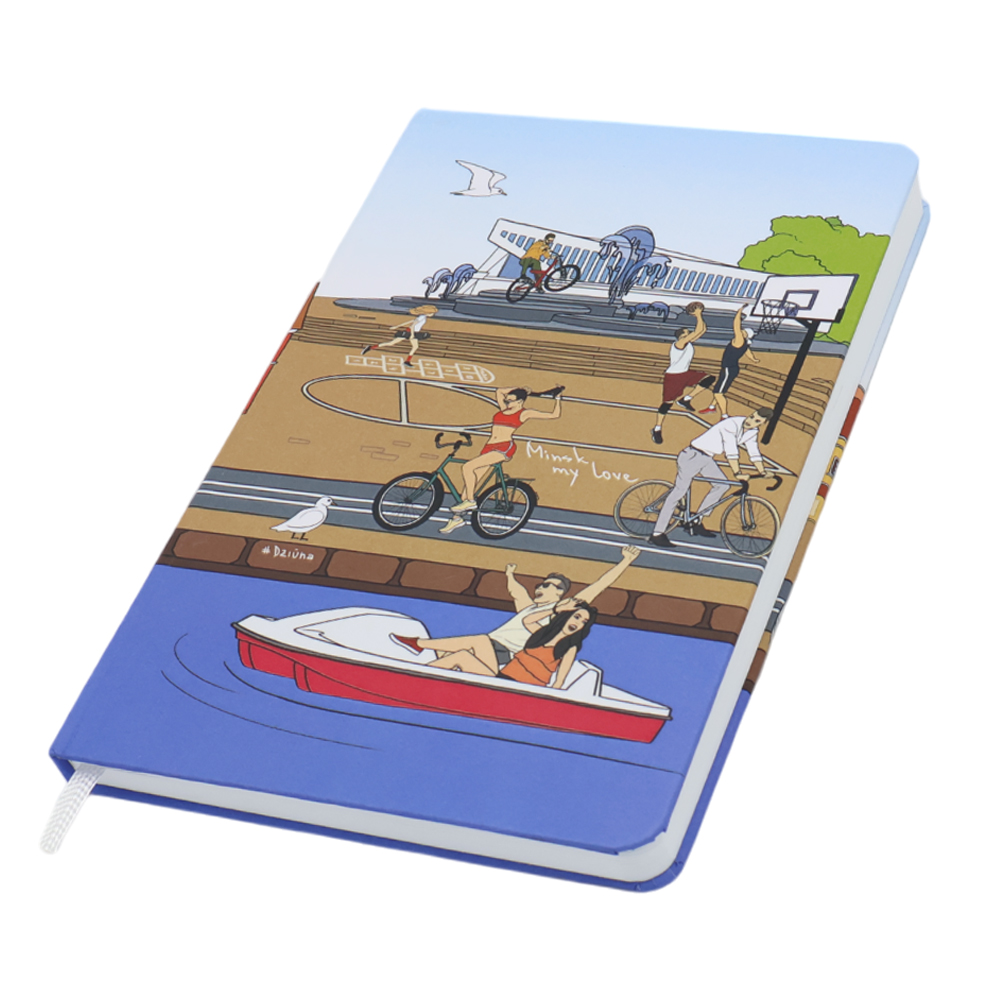 Записная книжка A5 Dziuna Немига в клетку 15 x 21 см, Немига-0