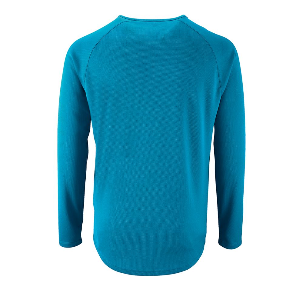 Футболка с длинным рукавом Sporty LSL Men, ярко-бирюзовая-2