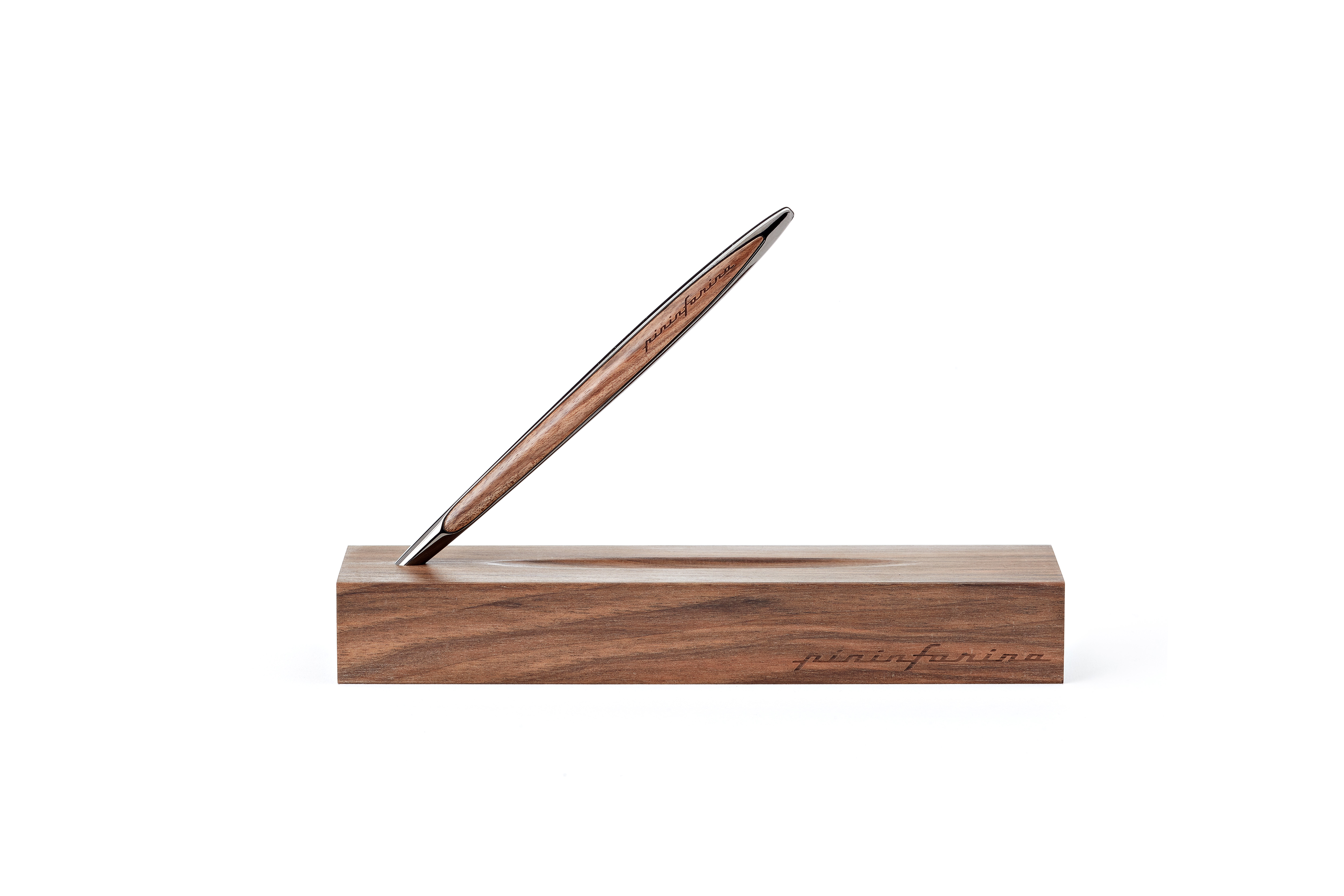 Вечная ручка Pininfarina Cambiano GLOSSY BLACK/WALNUT-3