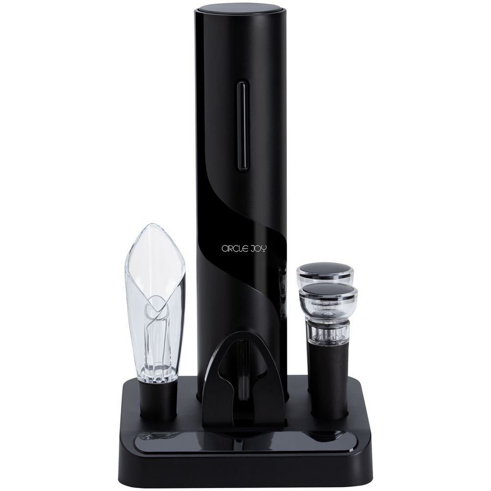 Винный набор Circle Joy Electric Wine Bottle Opener, черный-0