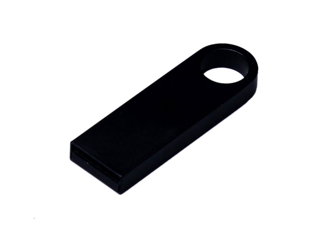USB 3.0-флешка на 16 Гб с мини чипом и круглым отверстием, черный-1