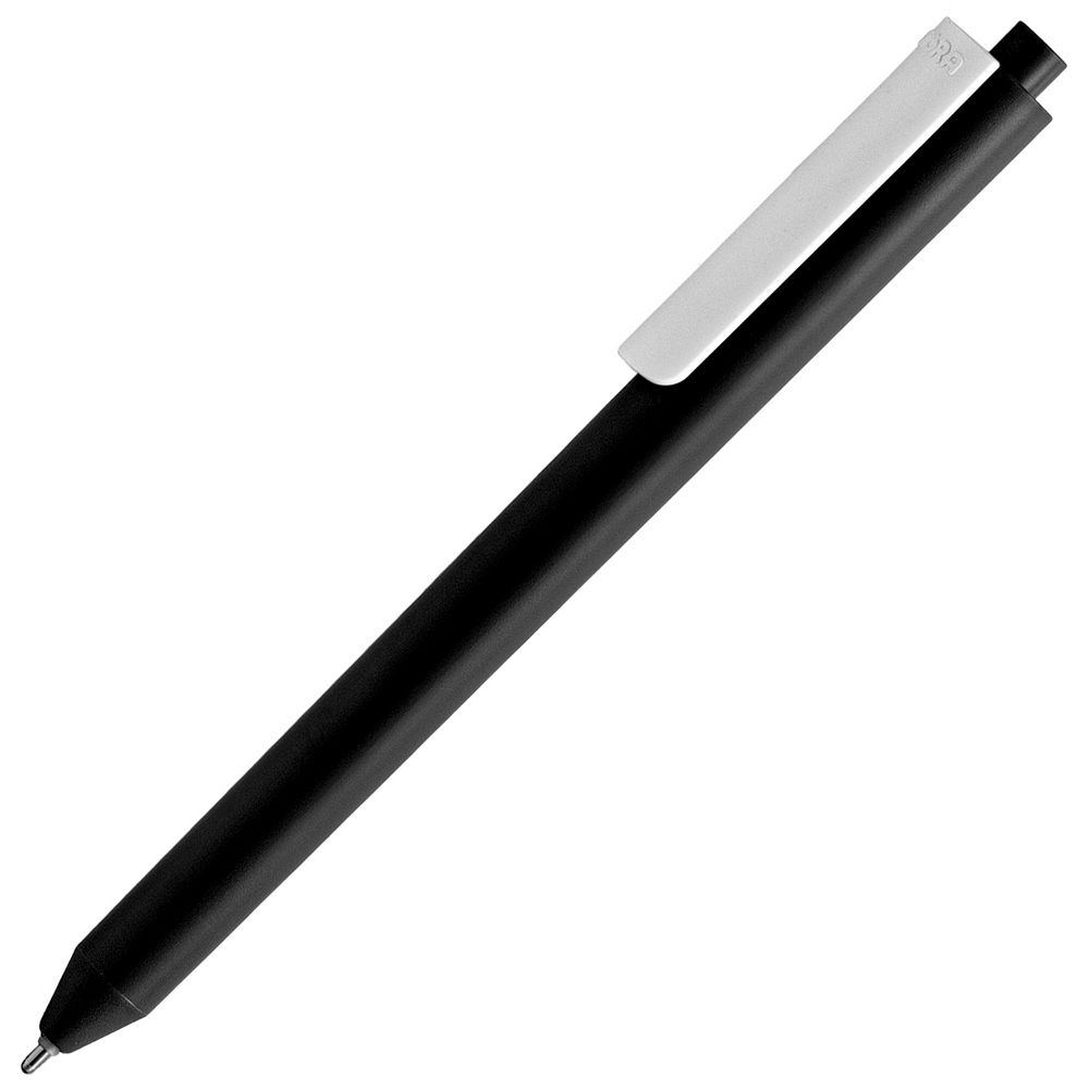 Ручка шариковая Pigra P03 Mat, черная с белым-1