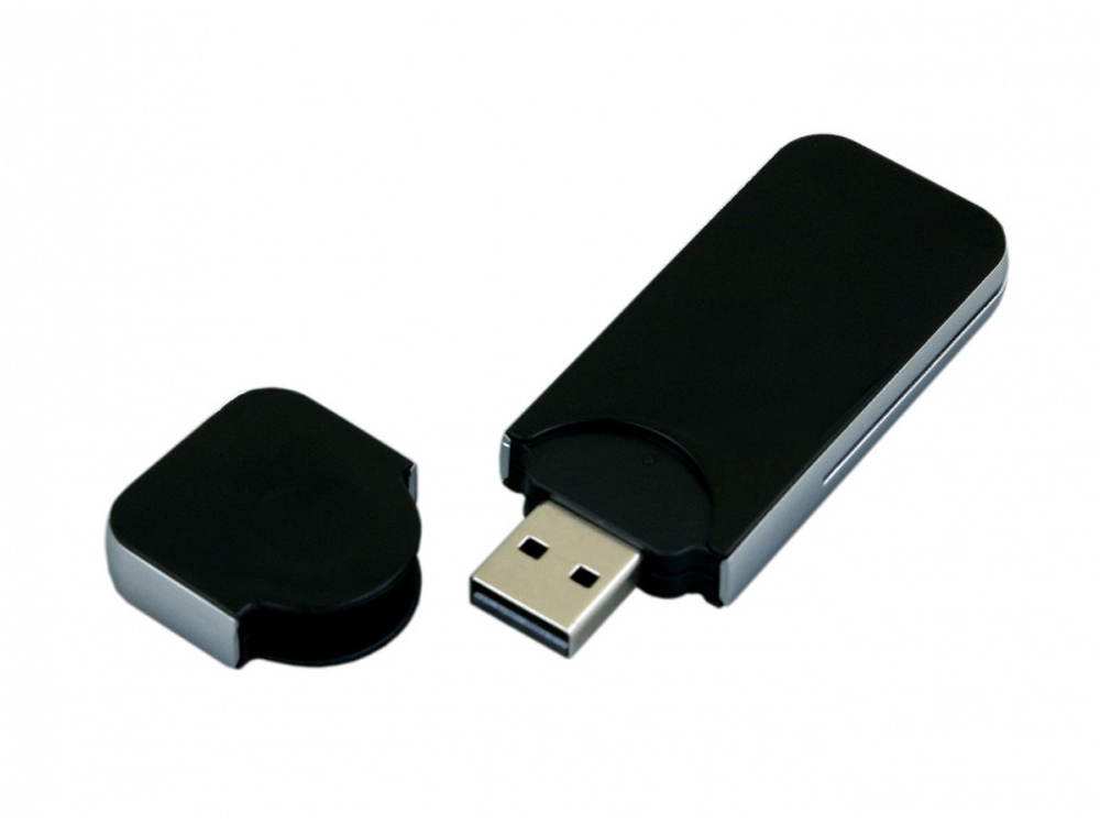 USB-флешка на 128 Гб в стиле I-phone, прямоугольнй формы, черный-1
