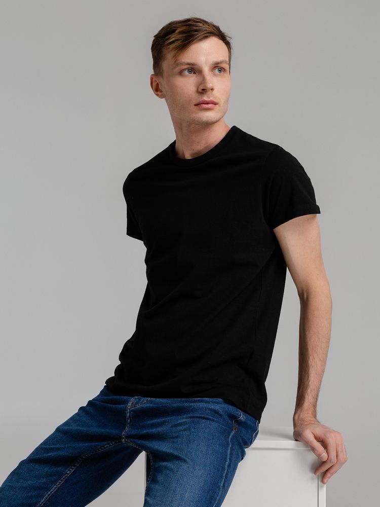 Футболка мужская Regent Fit 150, черная-4