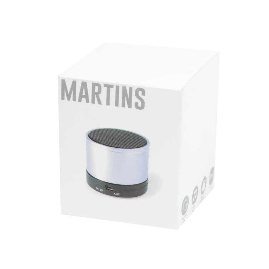 Портативная bluetooth-колонка "Martins", белый-3