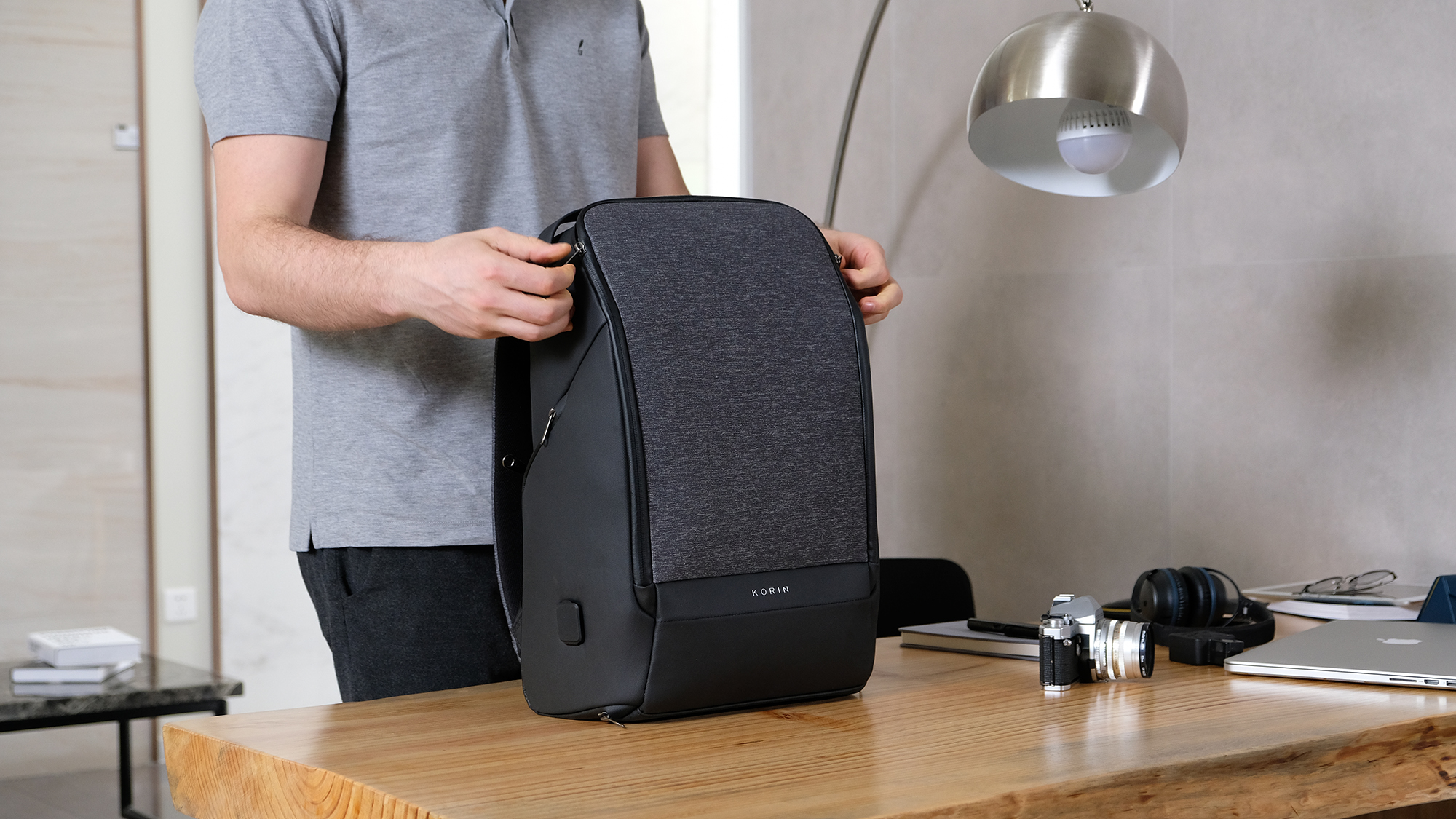 Рюкзак FlexPack Pro 47х34х18 см, черный-17
