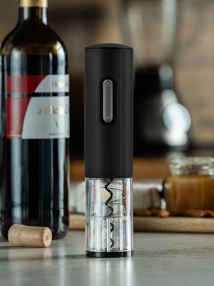 Электрический штопор с ножом для фольги Wine Diesel, черный-5