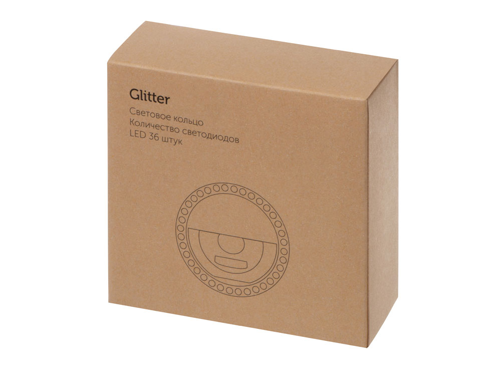 Световое кольцо для селфи Glitter, черный-12