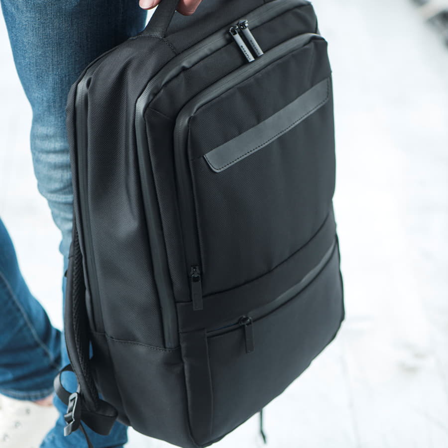 Рюкзак VECTOR c RFID защитой, черный-1
