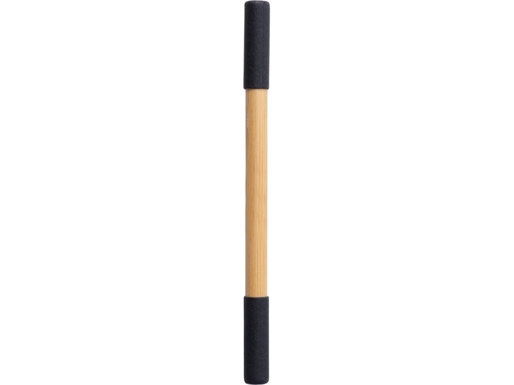 Вечный карандаш и ручка из бамбука Black bamboo, натуральный и черный-2
