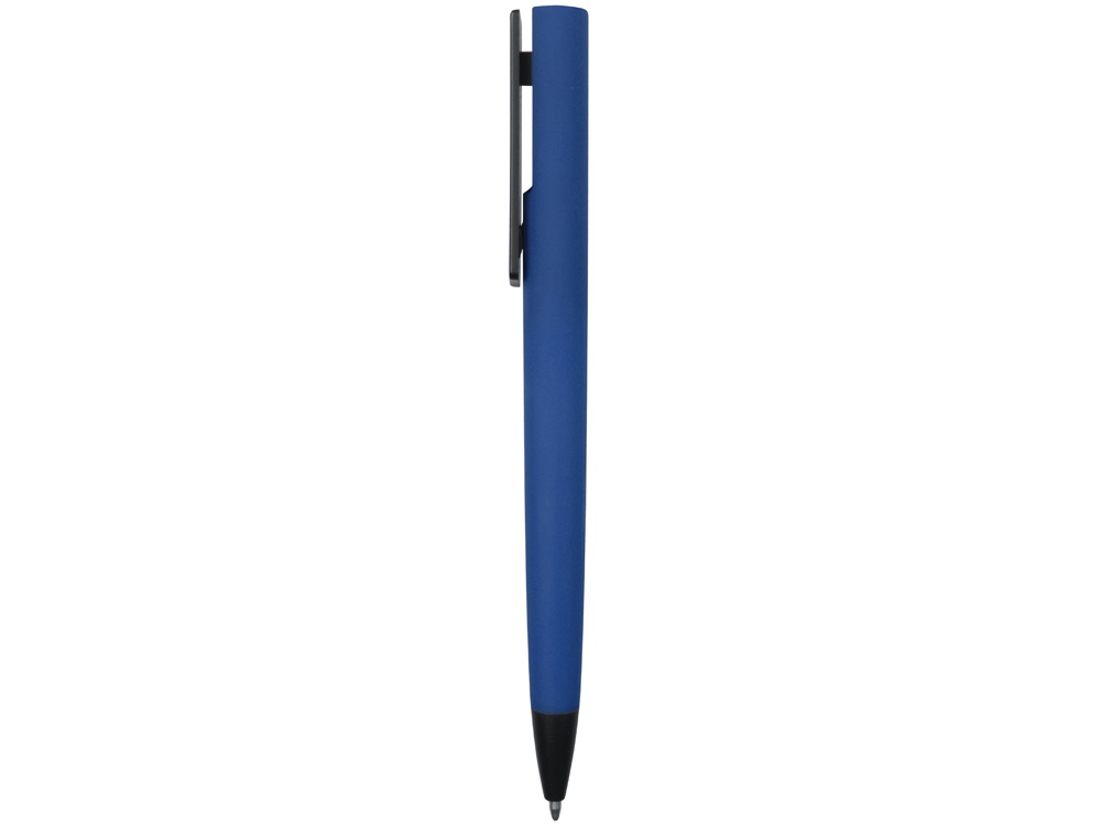 Ручка пластиковая шариковая C1 софт-тач, синий-2