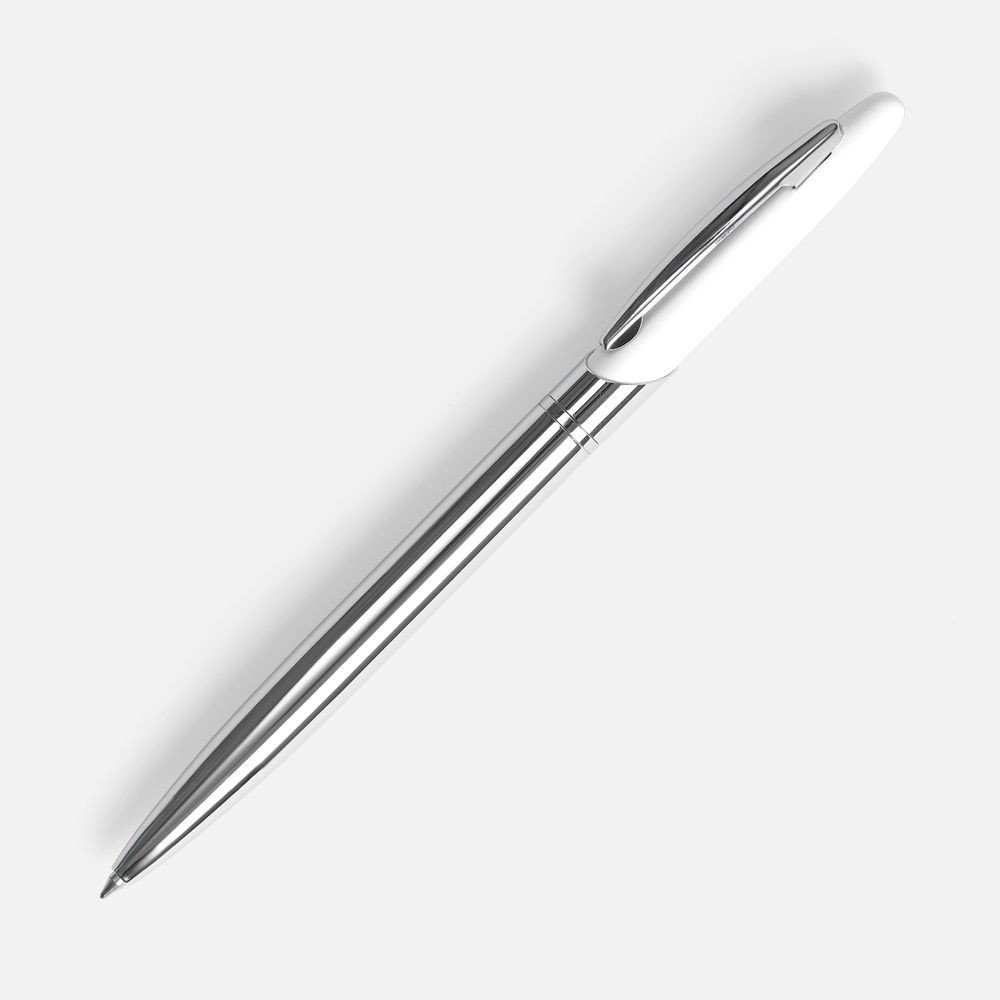 Ручка шариковая Dagger Soft Touch, белая-0