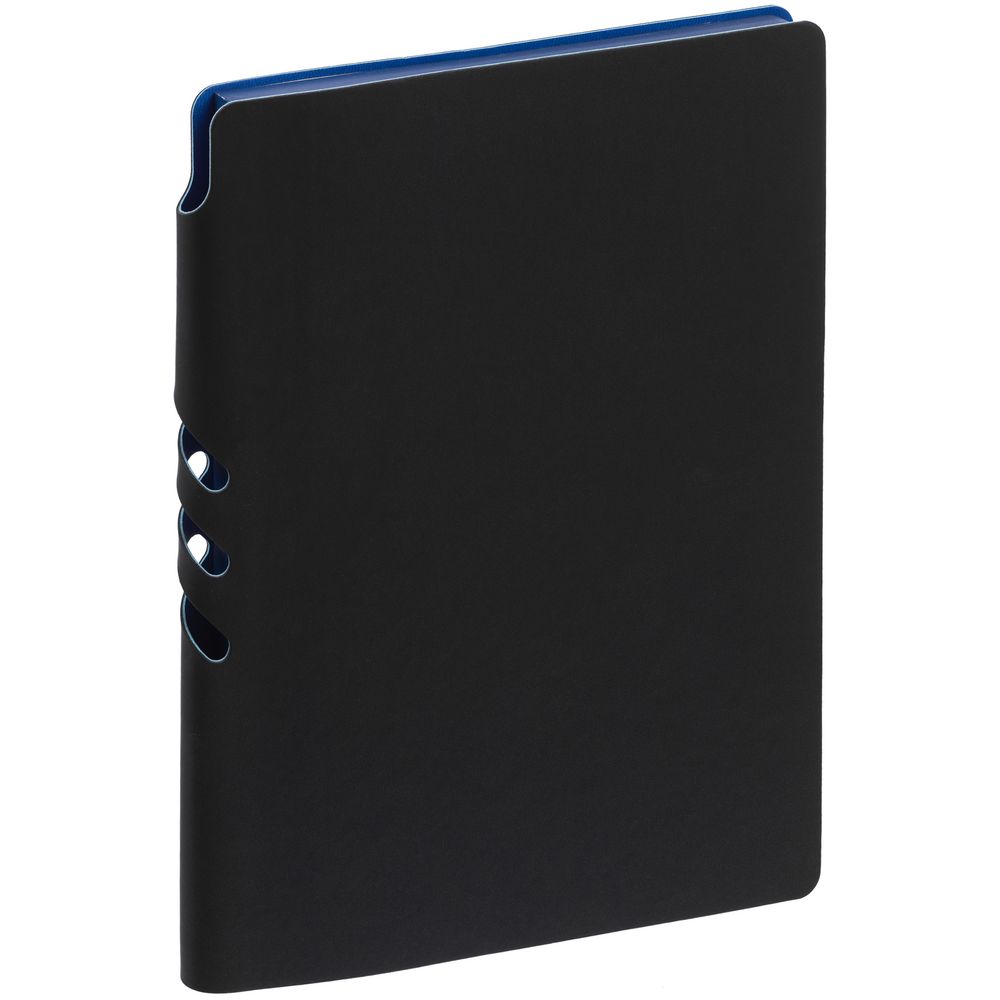 Ежедневник Flexpen Black, недатированный, черный с синим-0