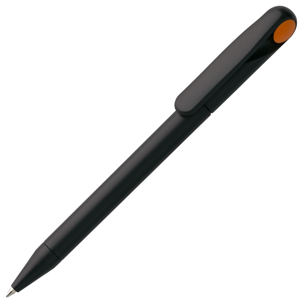 Ручка шариковая Prodir DS1 TMM Dot, черная с оранжевым-1